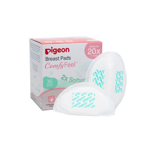 Pigeon Comfy Feel Breast Pads | Ultra Soft Leak-Proof Nursing Pads for Breastfeeding Moms