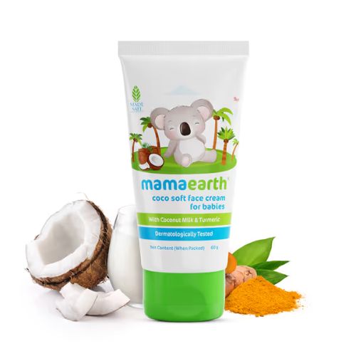 Mamaearth Coco Soft Face Cream for Babies 60g | With Coconut Oil & Shea Butter | Deep Moisturising