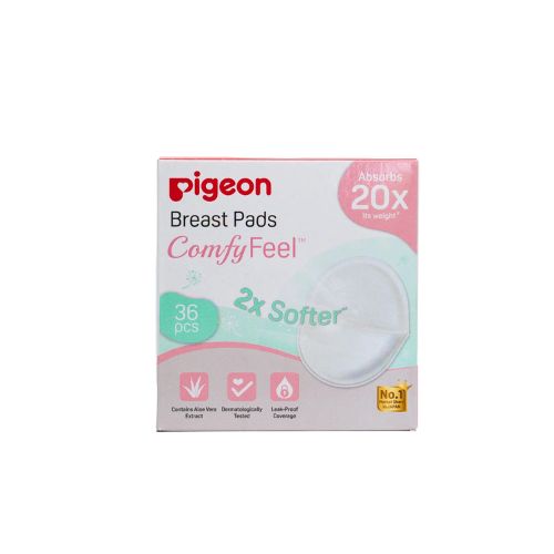 Pigeon Comfy Feel Breast Pads | Ultra Soft Leak-Proof Nursing Pads for Breastfeeding Moms