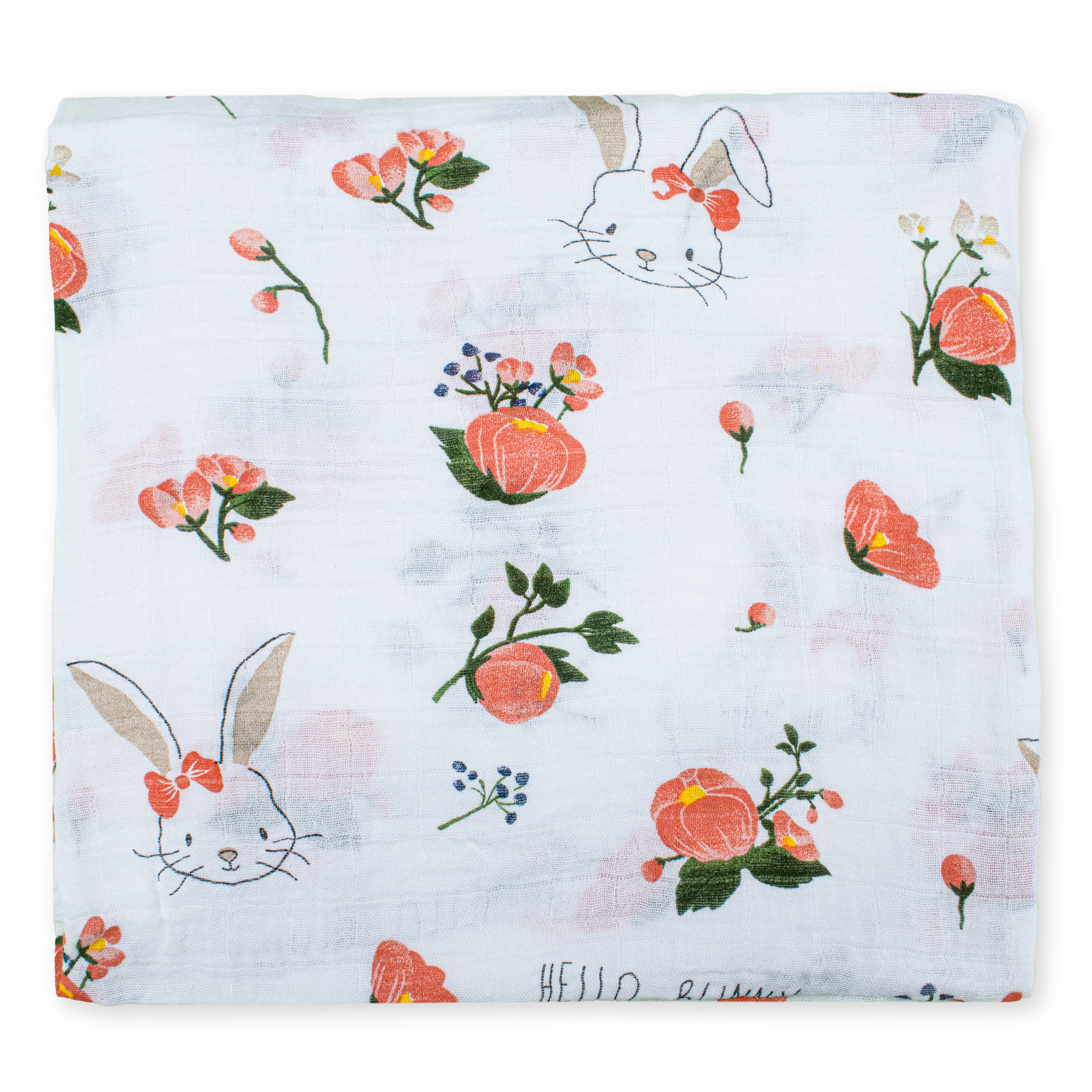 Organic 100% Cotton Baby Muslin Swaddle Cloth | Ultra-Soft & Breathable | 110×110 cm | Newborn–12 Months | Pack of 1