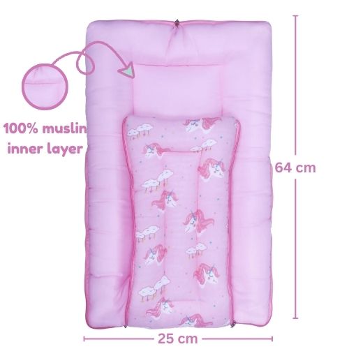100% Organic Muslin Baby Carry Bed | Baby Muslin Carry Nest | Baby Carrier