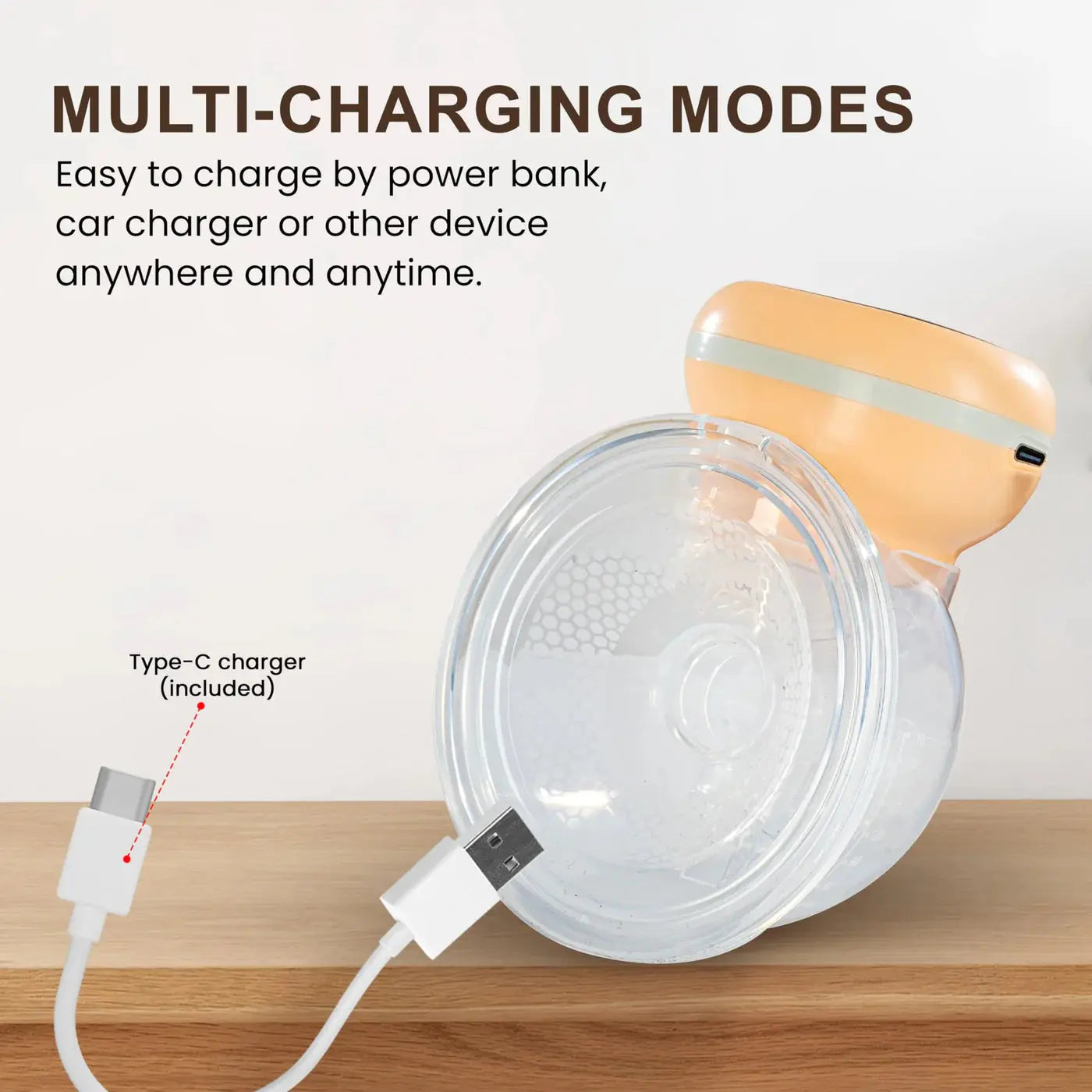 Baybee LED Screen - Wearable Electric Breast Pump | 3 Modes & 12 Levels | LED Screen Display | Light Weight & Portable | BPA Free - 150ml Capacity Milk cup baybee