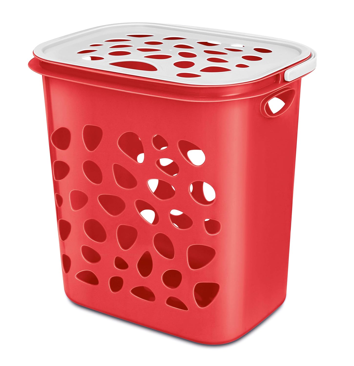 Milton Hamper Laundry/Toy Organizer Basket, 35 liters, Red
