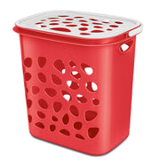 Milton Hamper Laundry/Toy Organizer Basket, 35 liters, Red