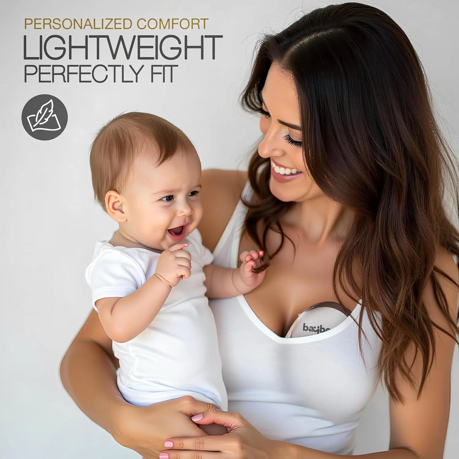 Baybee Lactolux Wearable Electric Breast Pump | 3 Modes & 12 Level Enhanced Suction Power | Smart LED Display with USB Charging & Massage Mode | Leak-Proof | Quiet & Compact, Cordless 450MmHg/50HZ, 150ml BPA-Free Milk Cup baybee