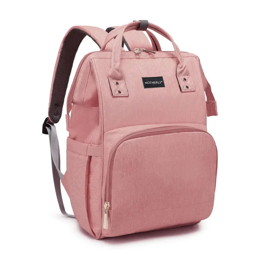 Motherly Everyday Diaper Bag – Travel & Maternity Bag for Moms - Pink Motherly