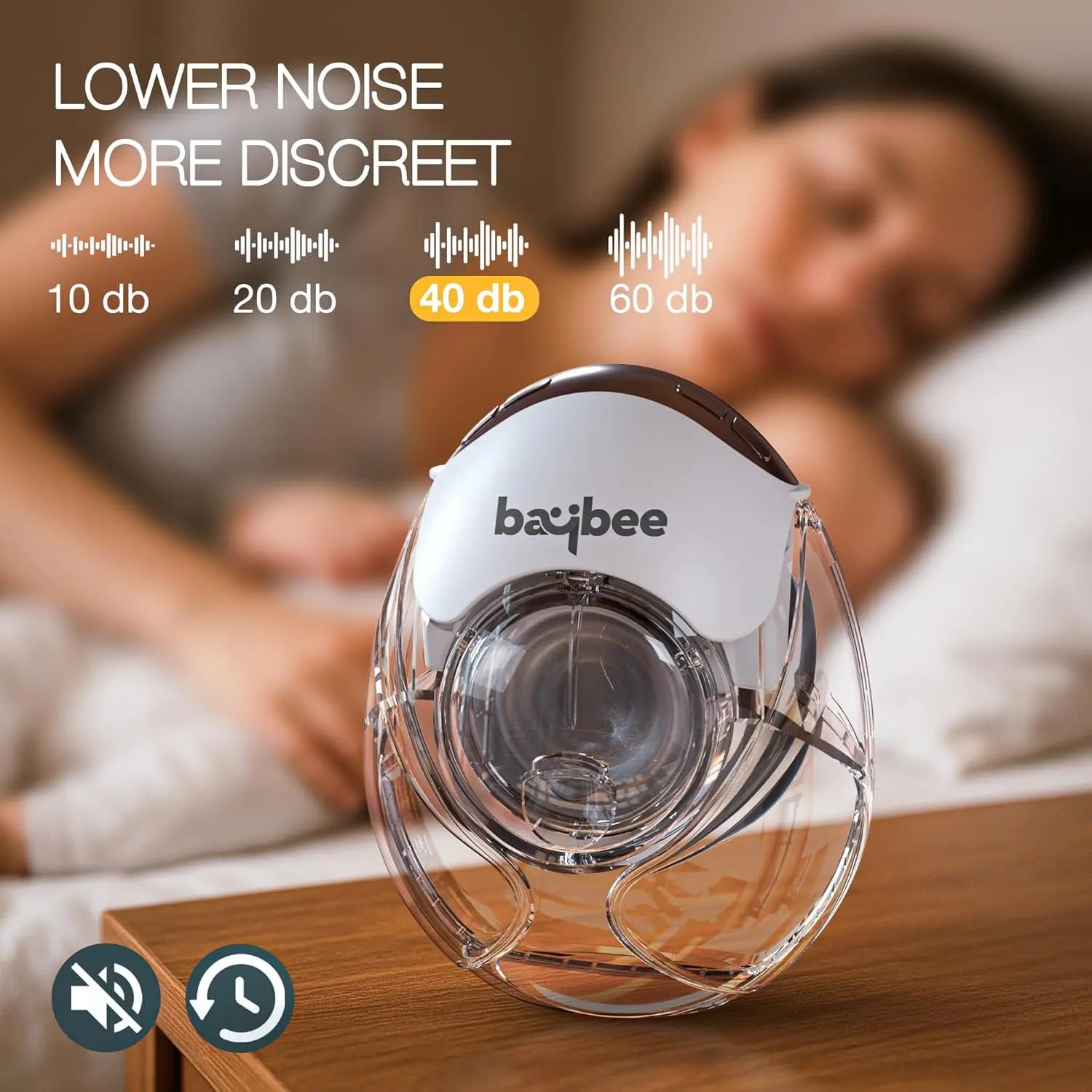 Baybee Lactolux Wearable Electric Breast Pump | 3 Modes & 12 Level Enhanced Suction Power | Smart LED Display with USB Charging & Massage Mode | Leak-Proof | Quiet & Compact, Cordless 450MmHg/50HZ, 150ml BPA-Free Milk Cup baybee