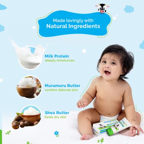 Mamaearth Milk Soft Face Cream for Babies 60g | With Milk Protein & Shea Butter |ly Moistur Gentle Daiiser