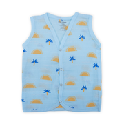 Muslin Button Type Jablas | Muslin Front Button Top For Babies|0-3 months