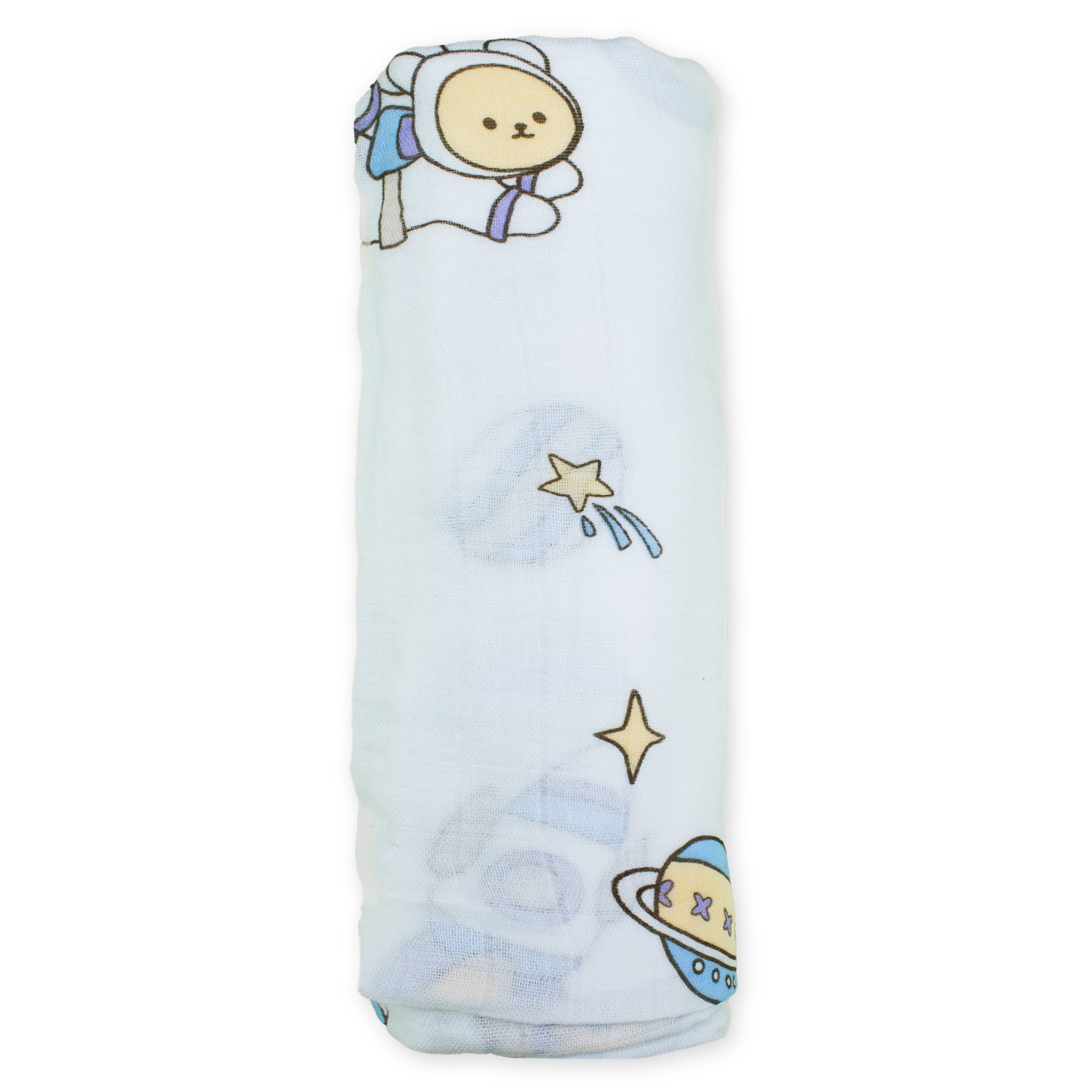 Organic 100% Cotton Baby Muslin Swaddle Cloth | Ultra-Soft & Breathable | 110×110 cm | Newborn–12 Months | Pack of 1