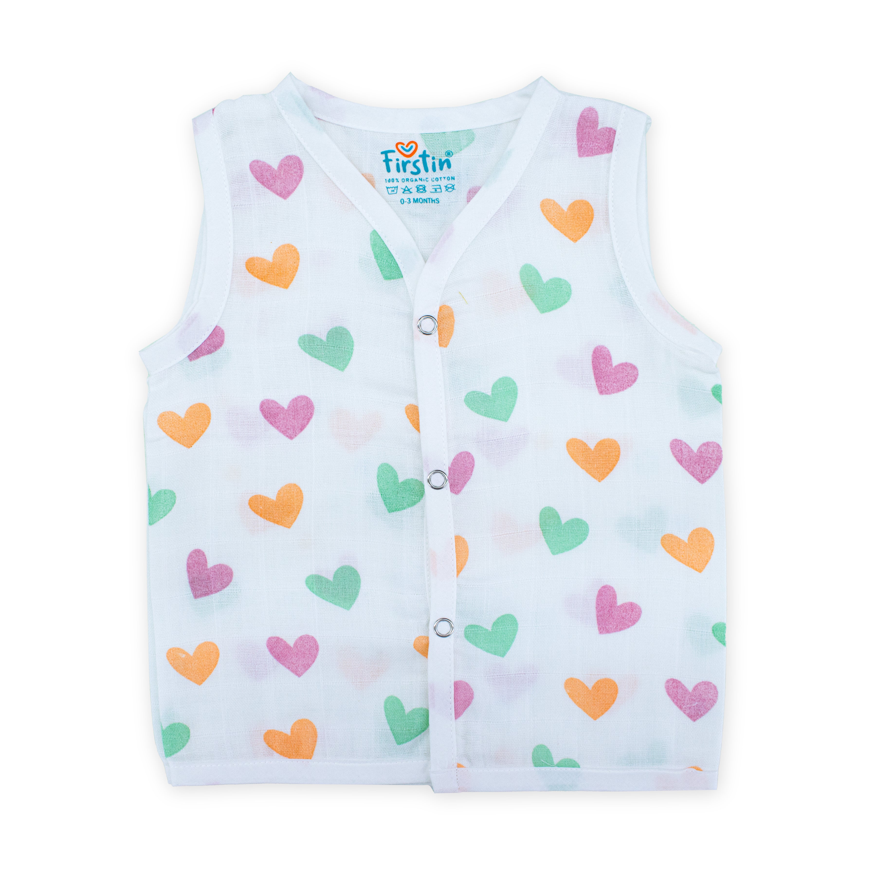 Muslin Button Type Jablas | Muslin Front Button Top For Babies