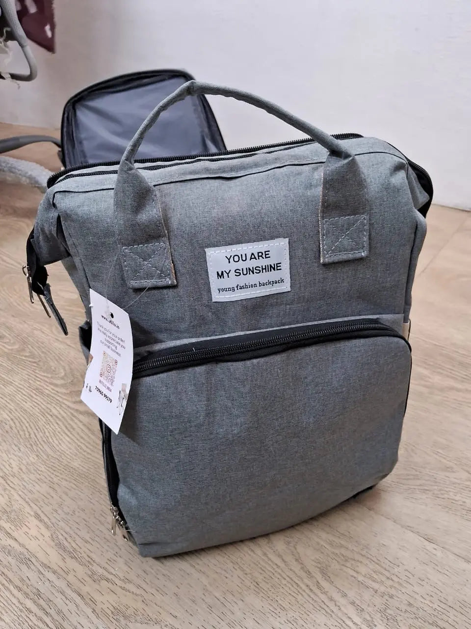 Diaper Bag with Changing Station | Mummy Bag With Bassinet | Diaper Bags | Bed Changing Bagpack babee D