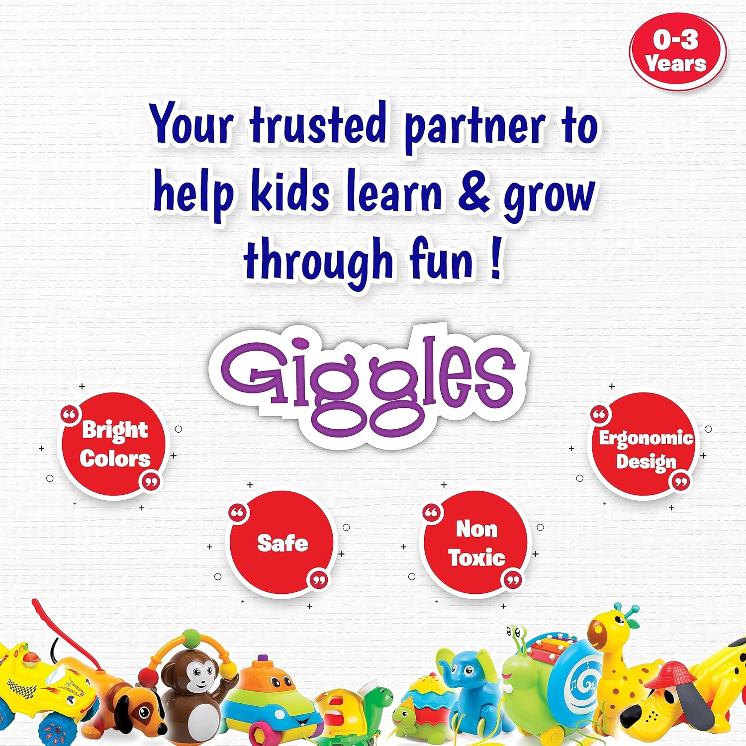 Giggles Funskool Plastic Eggs Nesting Toy With A Chick,Helps To Match, Nest And Discover,12 Months & Above, Infant And Preschool Toys, Multi Color Pack of 4 Pcs