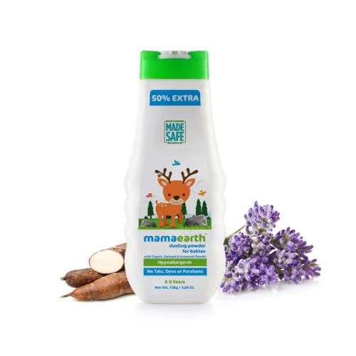 Mamaearth Baby Powder 150g | With Organic Oatmeal & Arrowroot Powder | Gentle & Talc-Free