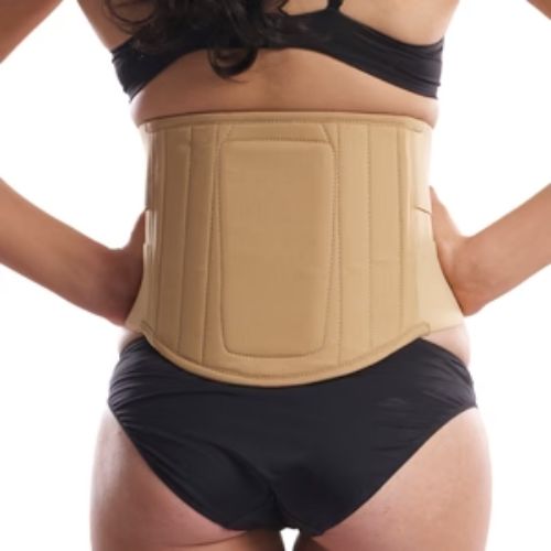 Omtex Sports Abdomen Belt | Adjustable Abdominal Support Belt for Men & Women | Waist & Stomach Compression Belt