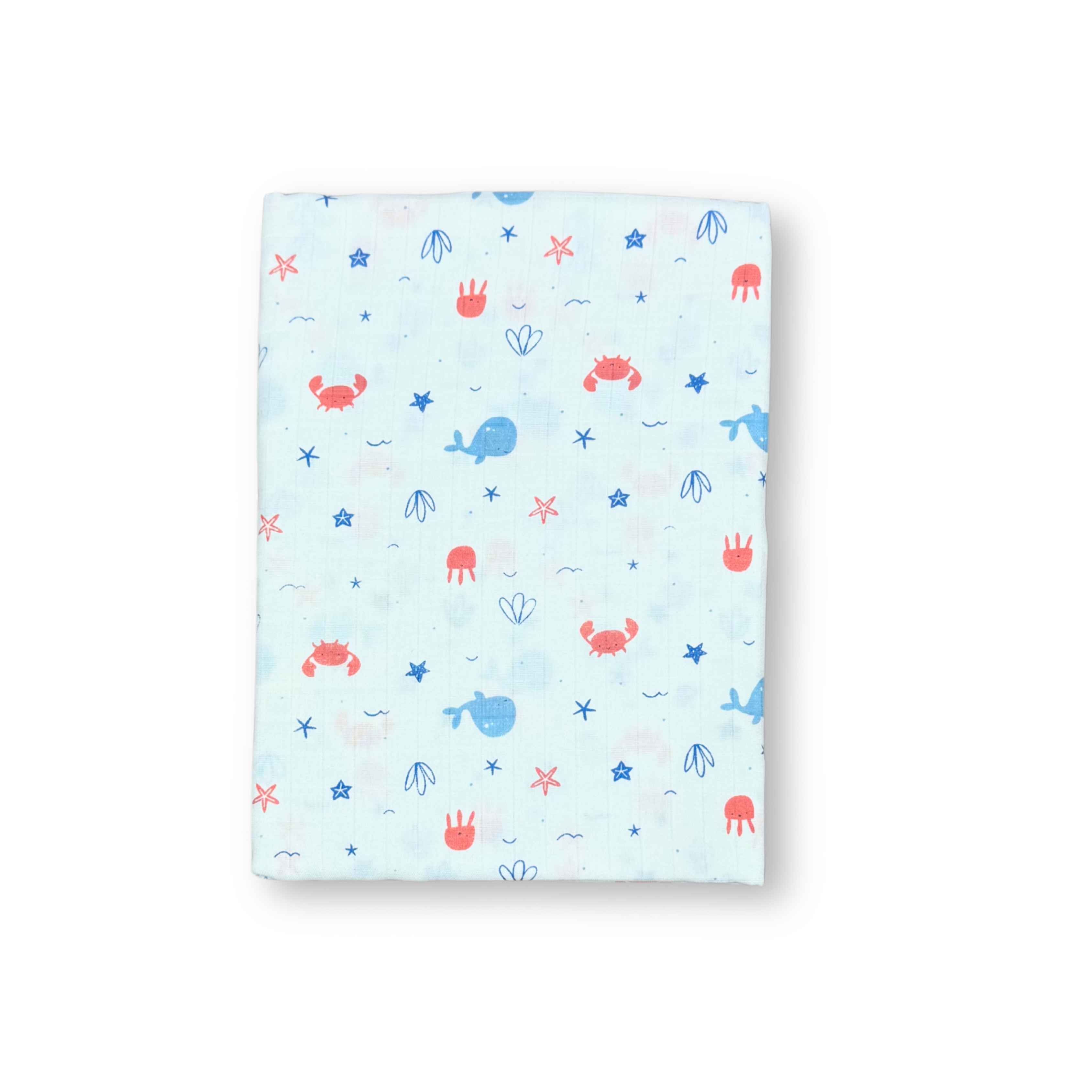 Organic 100% Cotton Baby Muslin Cloth Swaddle | 0-12 Months | 110x110 cm | Pack of 1 babee D