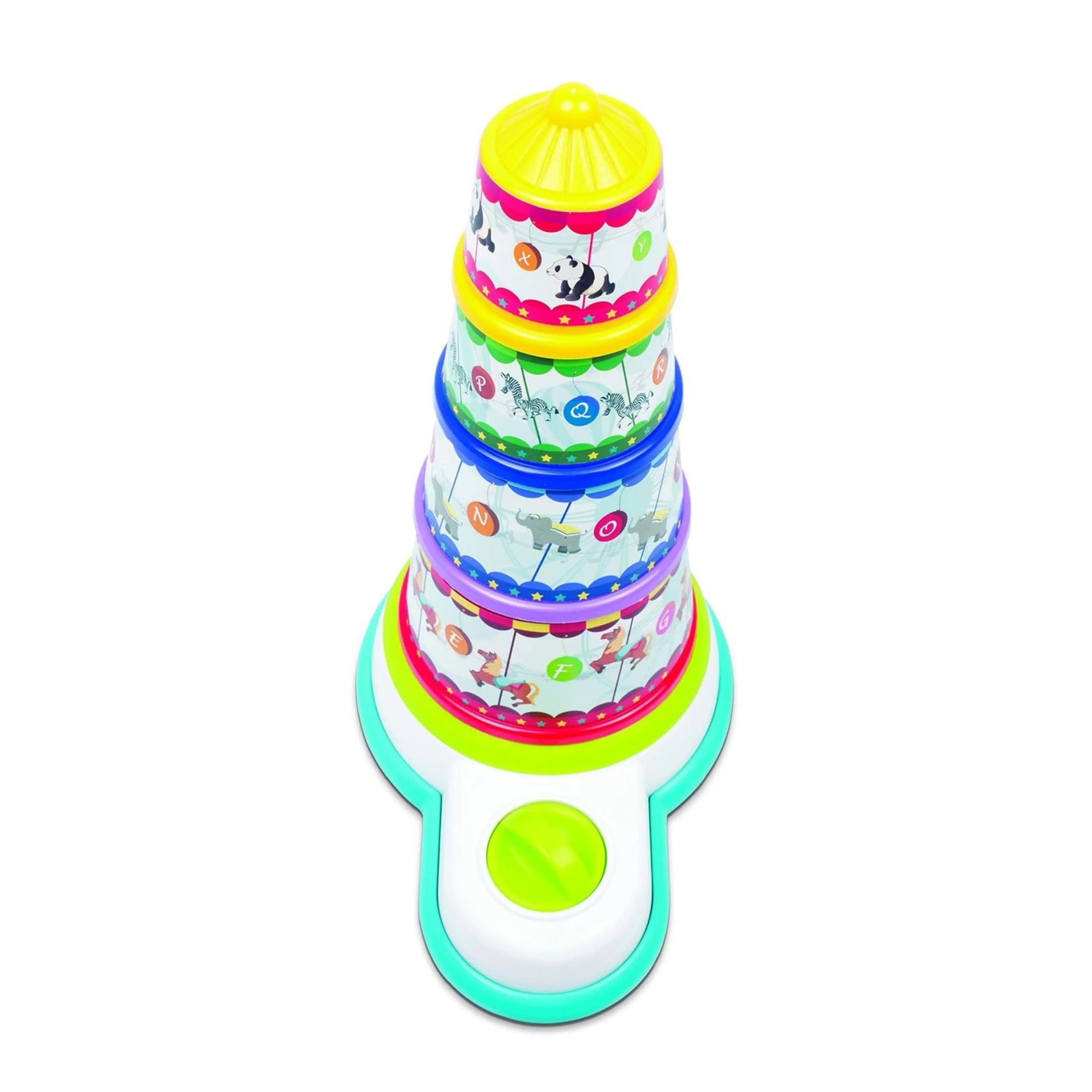 Giggles Funskool - Melody Funfair, Multicolour Musical Stacking Toy, Toy for Kids, Helps to Sort, Stack and Nest, 12 Months & Above, Infant and Preschool Toys Giggles Funskool