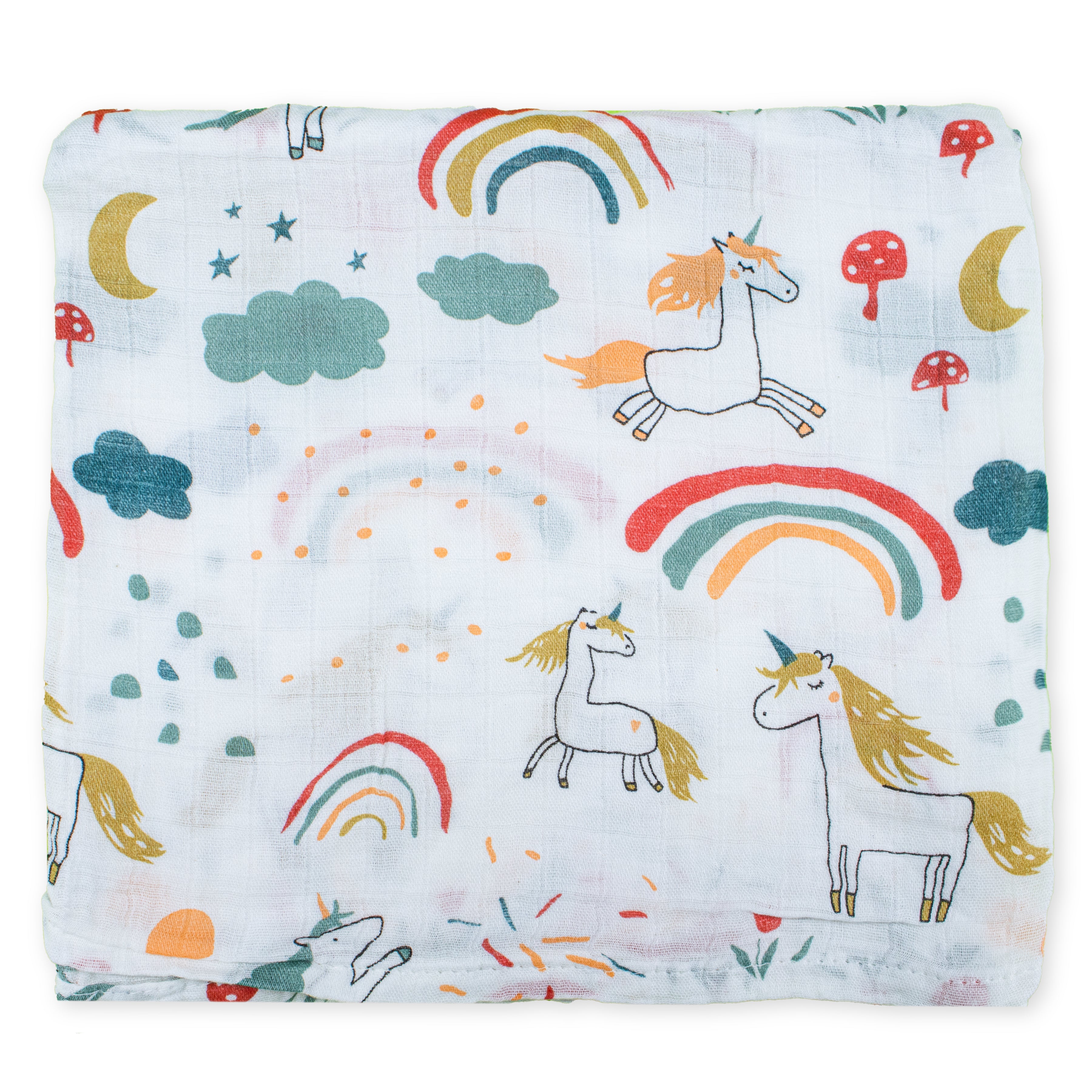 Organic 100% Cotton Baby Muslin Swaddle Cloth | Ultra-Soft & Breathable | 110×110 cm | Newborn–12 Months | Pack of 1