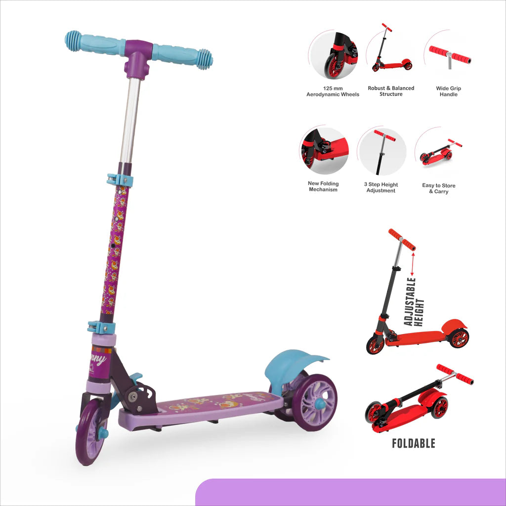 Bunny 3 Wheels Kick Ride Kids Scooter