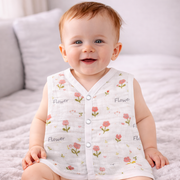 Muslin Button Type Jablas | Muslin Front Button Top For Babies