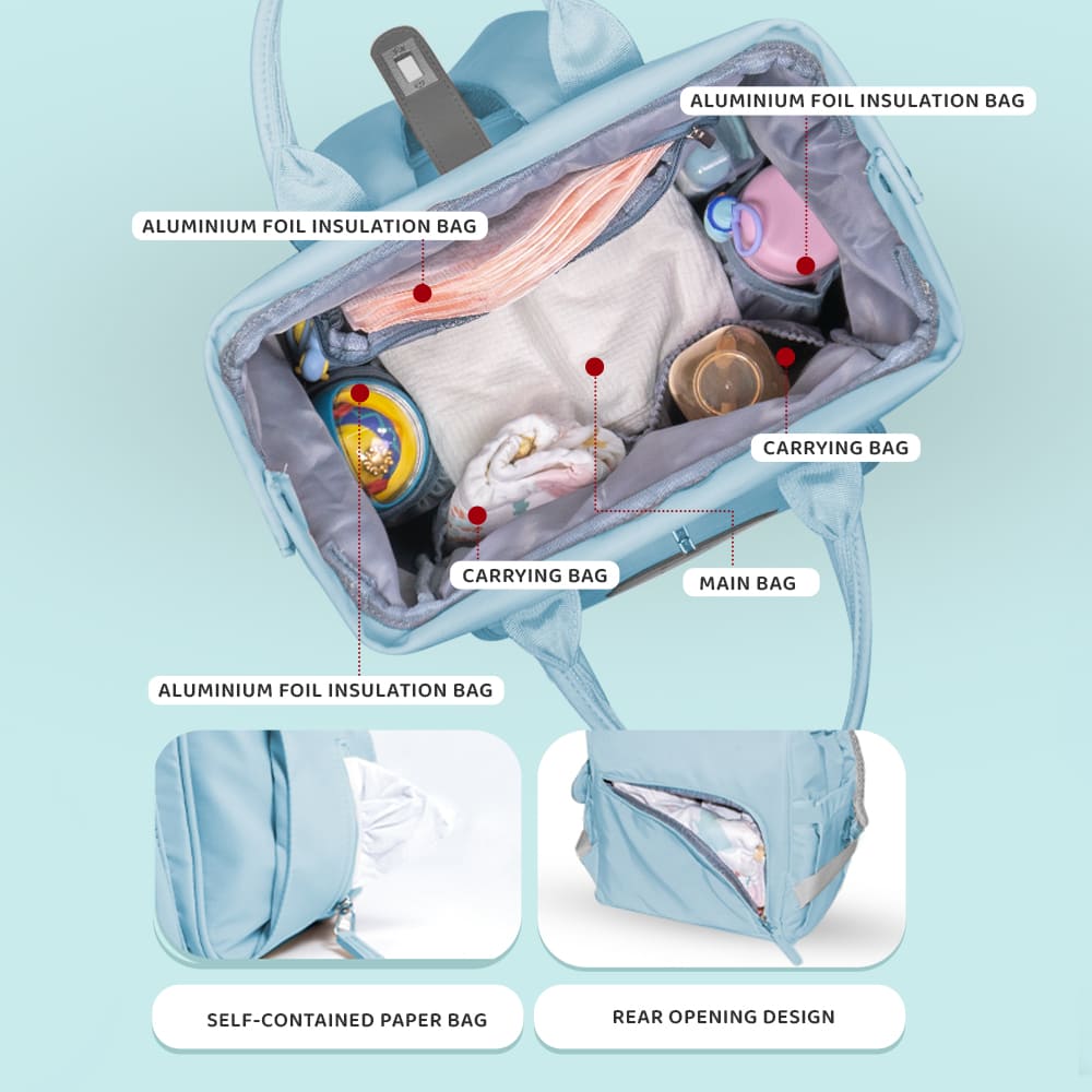StarAndDaisy Diaper Bag for Moms | Stylish Baby Diaper Backpack with Multiple Compartments, Large Storage & Water-Resistant Design for Daily Essentials & Travel
