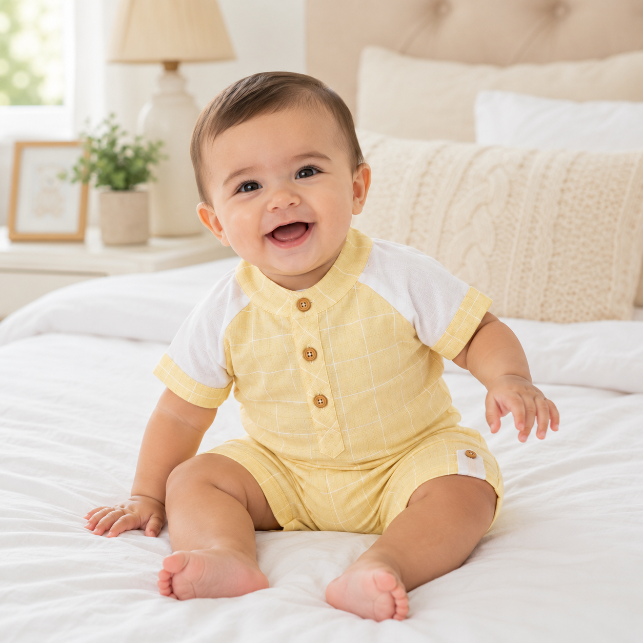 Premium Baby Boys Cotton Shirt & Shorts Set|3-6 Months Toddler Clothing