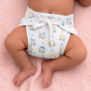 Printed Muslin Nappies for Baby | Soft & Breathable Cotton Reusable Cloth Diapers | Washable Langot for Newborns & Infants