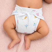 Printed Muslin Nappies for Baby | Soft & Breathable Cotton Reusable Cloth Diapers | Washable Langot for Newborns & Infants