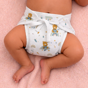 Printed Muslin Nappies for Baby | Soft & Breathable Cotton Reusable Cloth Diapers | Washable Langot for Newborns & Infants