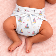 Printed Muslin Nappies for Baby | Soft & Breathable Cotton Reusable Cloth Diapers | Washable Langot for Newborns & Infants