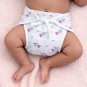 Printed Muslin Nappies for Baby | Soft & Breathable Cotton Reusable Cloth Diapers | Washable Langot for Newborns & Infants
