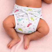 Printed Muslin Nappies for Baby | Soft & Breathable Cotton Reusable Cloth Diapers | Washable Langot for Newborns & Infants