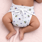 Printed Muslin Nappies for Baby | Soft & Breathable Cotton Reusable Cloth Diapers | Washable Langot for Newborns & Infants