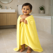 Micro Cotton LuxeLite Versatile Towel, Yellow (size: 58x122 cms)