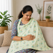 Baby Cotton Apron | Soft & Absorbent Feeding Apron for Babies | Comfortable & Washable Baby Feeding Essential