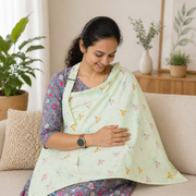 Baby Cotton Apron | Soft & Absorbent Feeding Apron for Babies | Comfortable & Washable Baby Feeding Essential (Copy)