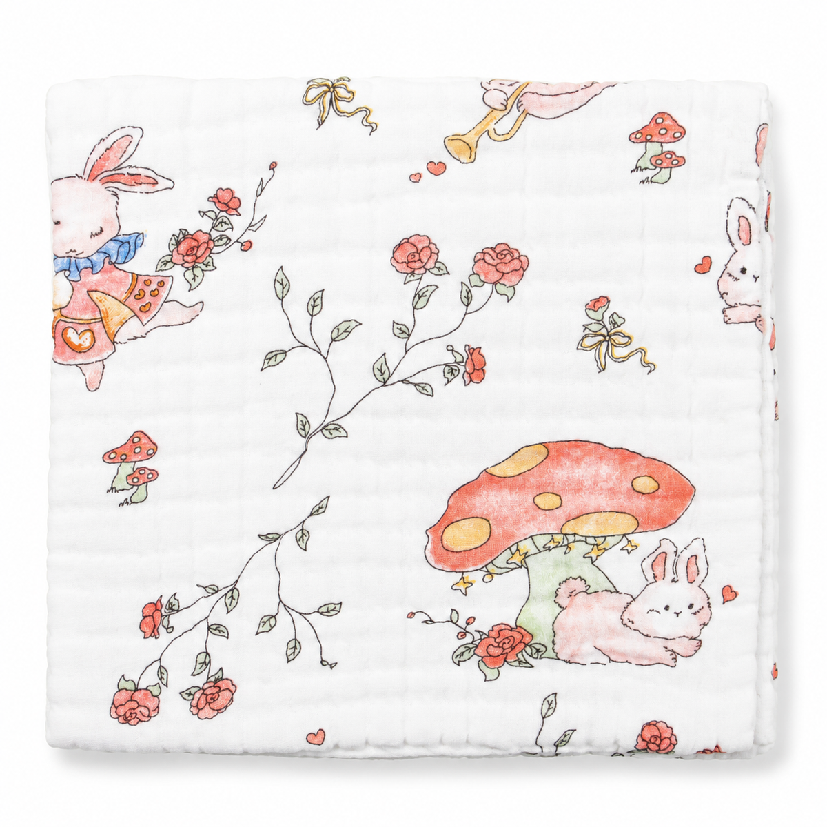 4 layer muslin baby towel – Design 5 detail