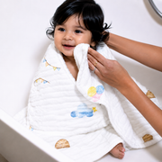 Muslin Baby Towel 4 Layer Soft Cotton Towel for Newborns & Babies