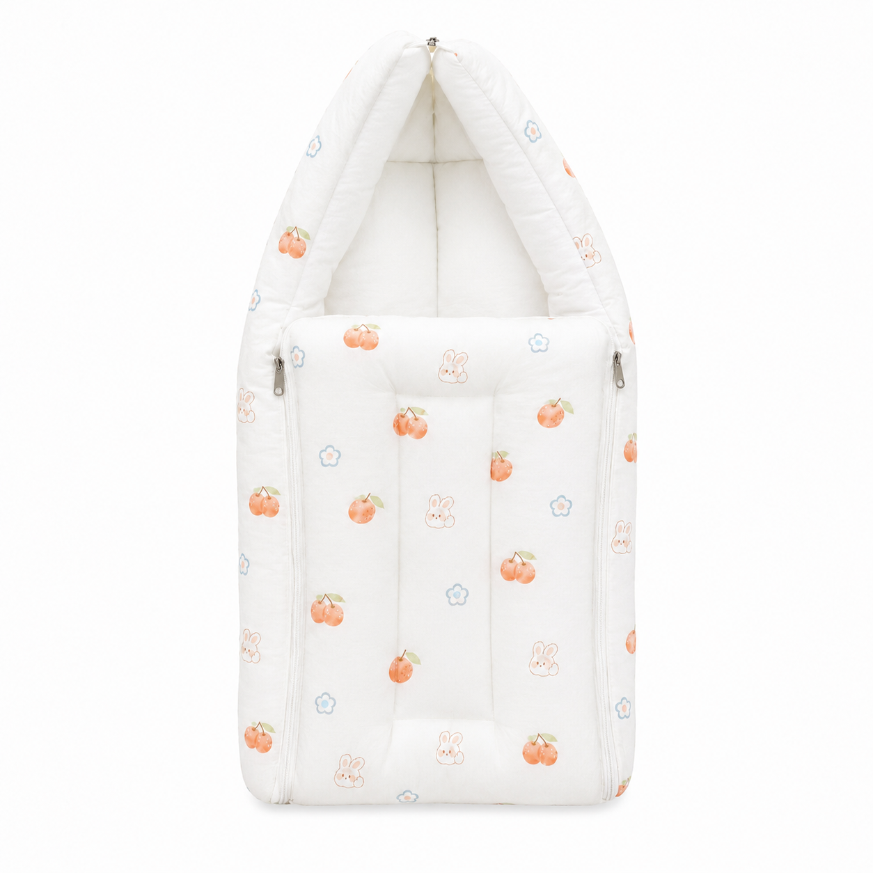 Premium Newborn Baby Carry Nest Bed with Removable Mattress | Soft Cotton Portable Baby Carry Bed | Foldable Baby Sleeping Bag with Zipper (Copy)