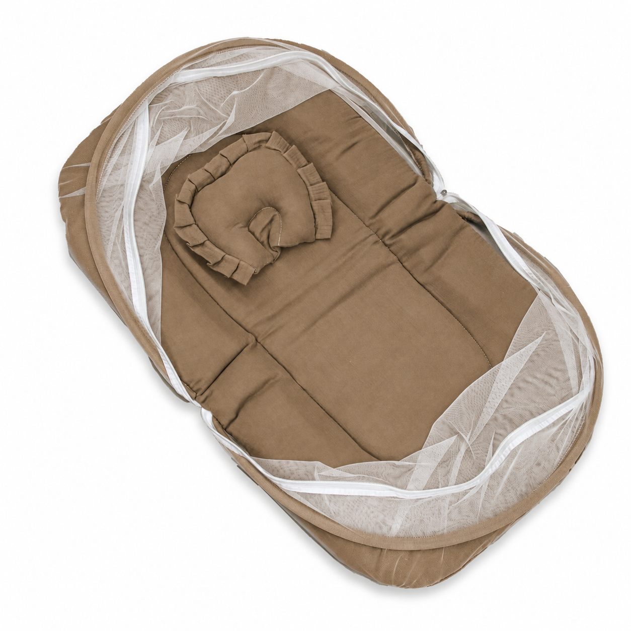 Premium Baby Bedding Set with Mosquito Net | Soft Cotton Newborn Carry Nest | Portable Baby Sleeping Bed with Head Pillow