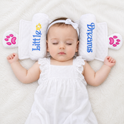 Adjustable Baby Head Support Pillow | Newborn Sleeping Positioner Cushion | Soft Quilted Cotton Neck & Head Support | Infant Sleep Pillow