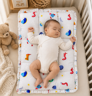 Premium Baby Bedding Mattress | Soft Cotton Quilted Baby Sleeping Bed | Lightweight & Comfortable | Newborn Baby Mattress