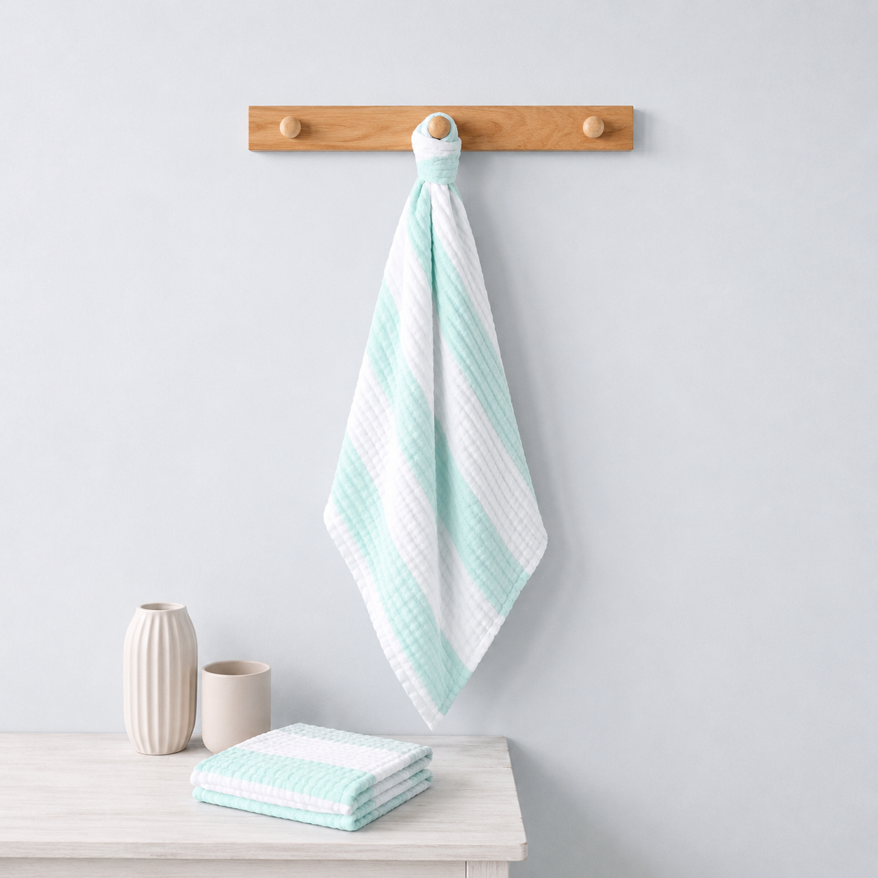 1st Step Baby Swaddle | Soft & Breathable Multi-Purpose Wrapper, Blanket & Towel for Newborns & Infants