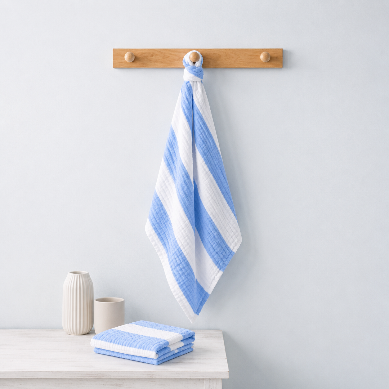 1st Step Baby Swaddle | Soft & Breathable Multi-Purpose Wrapper, Blanket & Towel for Newborns & Infants