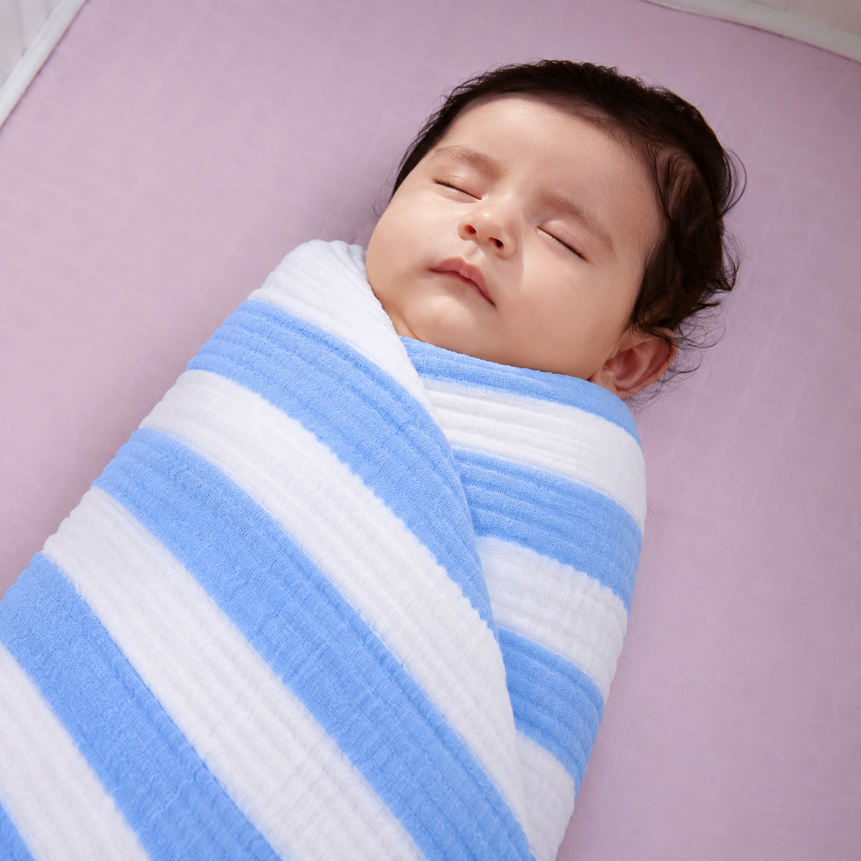 1st Step Baby Swaddle | Soft & Breathable Multi-Purpose Wrapper, Blanket & Towel for Newborns & Infants