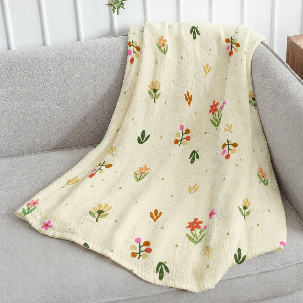 1st Step Baby Swaddle | Soft & Breathable Newborn Swaddle Wrap | Comfortable Baby Receiving Blanket for Infants