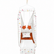 Premium Baby Cradle Swing with Mosquito Net & Soft Mattress | Hanging Baby Jhula for Newborns