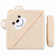 Premium Hooded Baby Bath Towel with Cute Bear Design – Ultra Soft Absorbent Baby Wrap Towel for Newborns, Infants & Toddlers