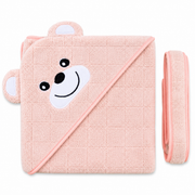 Premium Hooded Baby Bath Towel with Cute Bear Design – Ultra Soft Absorbent Baby Wrap Towel for Newborns, Infants & Toddlers