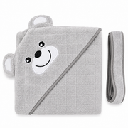 Premium Hooded Baby Bath Towel with Cute Bear Design – Ultra Soft Absorbent Baby Wrap Towel for Newborns, Infants & Toddlers